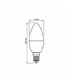 E14 7W LED Ampoule flamme - C37, 630lm, 3000K blanc chaud, remplace 50W