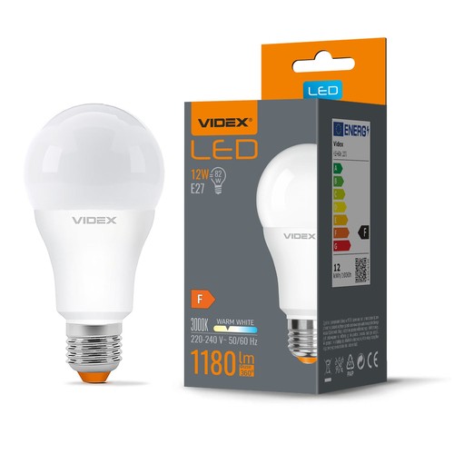 Ampoule LED E27 12W - A60, 1180lm, 3000K, flicker free