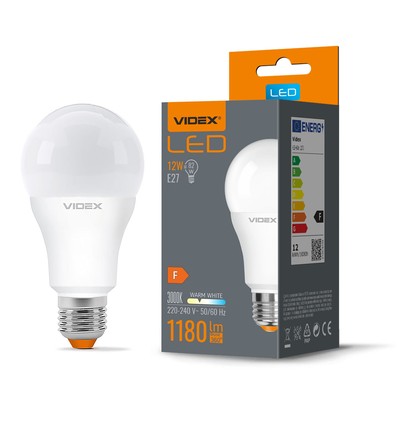 Ampoule LED E27 12W - A60, 1180lm, 3000K, flicker free