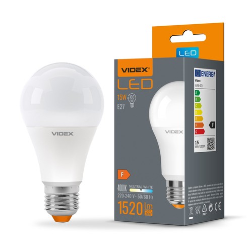 Ampoule LED E27 15W - A65, 1520lm, 4000K, flicker free