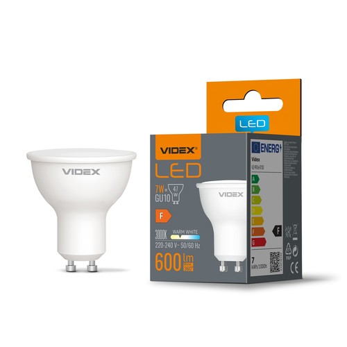 Spot LED GU10 7W - 600 lm, 120°, flicker free, 3000K