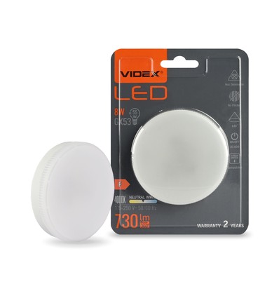 Ampoule LED GX53 8W - Blanc neutre