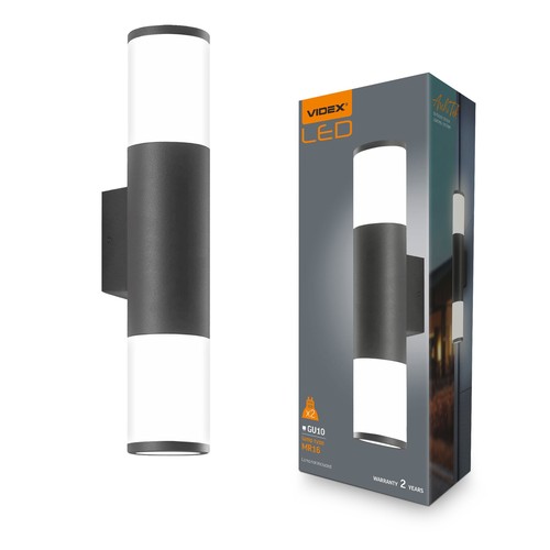 Applique murale GU10 - tension : 230V, consommation : max 2x30