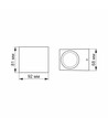Applique murale GU10 pour éclairage de façade - IP54 extérieur, aluminium, sans source lumineuse
