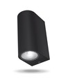 Applique murale LED 6W pour façade - IP54, 2700K, noir, 15cm de large, avec source lumineuse