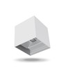 Applique murale haut/bas 6W - IP54, 2700K, blanc, éclairage haut/bas, source lumineuse incluse