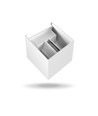 Applique murale haut/bas 6W - IP54, 2700K, blanc, éclairage haut/bas, source lumineuse incluse