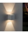 Applique murale haut/bas 6W - IP54, 2700K, blanc, éclairage haut/bas, source lumineuse incluse