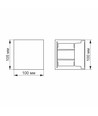 Applique murale haut/bas 6W - IP54, 2700K, blanc, éclairage haut/bas, source lumineuse incluse
