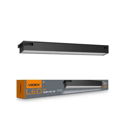 Réglette LED 60cm 24W - 2400lm, 5000K, noir, 5 ans de garantie, intérieur