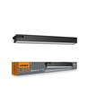 Réglette LED 60cm 24W - 2400lm, 5000K, noir, 5 ans de garantie, intérieur