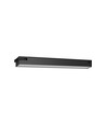 Réglette LED 60cm 24W - 2400lm, 5000K, noir, 5 ans de garantie, intérieur