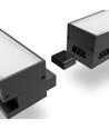 Réglette LED 60cm 24W - 2400lm, 5000K, noir, 5 ans de garantie, intérieur