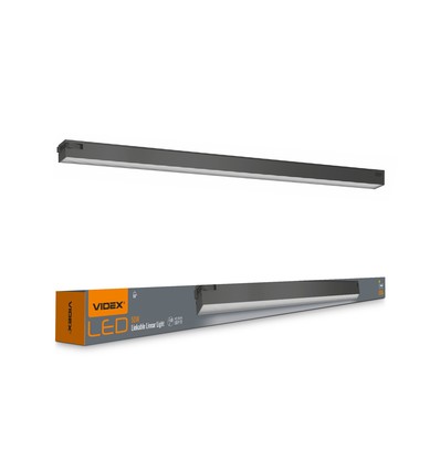 Réglette LED 120cm 50W, noir - 5000lm, IP20, connectable, 5 ans de garantie