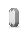 Hublot LED 15W applique murale/plafonnier - IP65, 1200lm, 5000K, gris, IK07, ovale
