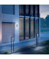 Hublot LED 15W applique murale/plafonnier - IP65, 1200lm, 5000K, gris, IK07, ovale