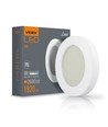 Hublot LED 24W plafonnier - IP65 étanche, 5000K, 120°, bord blanc