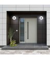 Hublot LED 24W plafonnier - IP65 étanche, 5000K, 120°, bord blanc