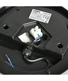 Hublot LED 15W applique/plafonnier, noir - 1550lm, IP65, 5000K, 190x190mm, extérieur/intérieur