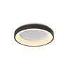 Plafonnier LED 72W avec télécommande, RGB+CCT - Dimmable, bord noir, 45x45cm, 4700lm, IP20