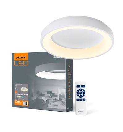 Plafonnier LED 72W avec télécommande - 45x45cm, dimmable, CCT réglable, incl. télécommande et minuterie