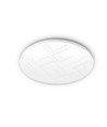 Plafonnier LED 24W - Ø32,6cm, 4000K, IP44, flicker free, bord blanc