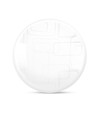 Plafonnier LED Mila 48W - 4320lm, IP44, 4000K, 48x48cm, bord blanc