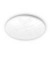 Plafonnier LED Mila 48W - 4320lm, IP44, 4000K, 48x48cm, bord blanc