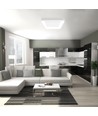 Plafonnier LED 72W avec télécommande - Dimmable, 2700-6000K, flicker free, bord blanc