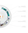 Hublot LED 30W à détecteur et secours - watt/CCT réglable, IP44, batterie