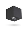 Spot en saillie GU10 - Noir, aluminium, IP20 intérieur, sans source lumineuse