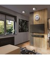 Spot en saillie GU10 - Blanc, 8x8x8,5 cm, IP20 intérieur, sans source lumineuse