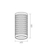 Spot de plafond GU10 - Beau design, douille GU10, sans source lumineuse