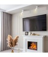 Spot en saillie GU10 Grant - Blanc, rond, orientable, sans source lumineuse