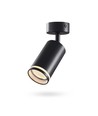 Spot de plafond GU10 - Rotatif, montage en saillie, noir, sans source lumineuse