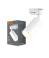 Lonzo spot sur rail avec douille GU10 - Blanc, monophasé, sans source lumineuse, 1F2W