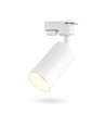 Lonzo spot sur rail avec douille GU10 - Blanc, monophasé, sans source lumineuse, 1F2W