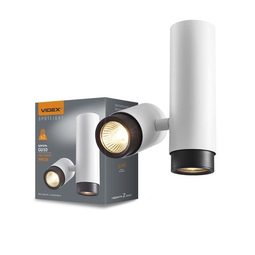 Ariza luminaire spot plafonnier GU10 - blanc, max 2x30W, 230V