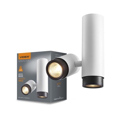 Ariza luminaire spot plafonnier GU10 - blanc, max 2x30W, 230V