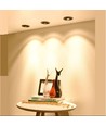 Spot encastrable GU10, carré - Noir, aluminium, IP20, Découpe : Ø7,5 cm, Dimensions : 92 x 92 mm, sans source lumineuse