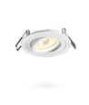 Spot encastrable GU10 - Rond, blanc, IP20, Découpe : Ø7,5 cm, Dimensions : Ø9,2 cm, sans source lumineuse