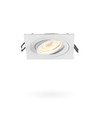 Spot encastrable GU10 - Blanc, carré, 9,2 x 9,2 cm, IP20 intérieur, sans source lumineuse