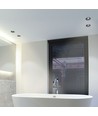 Spot encastrable GU10 - Noir, aluminium, 85x85 mm, IP20 intérieur