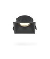 Spot encastrable GU10, carré - Noir, aluminium, IP20, Trou: Ø7,7 cm, Dim: 9,2 x 9,2 cm
