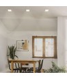Spot encastrable GU10 - Carré, blanc, aluminium, IP20, sans source lumineuse