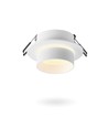 Spot encastrable GU10 - Rond, blanc, aluminium/céramique, trou: Ø7,6 cm, dim: Ø9,2 cm, max 30W