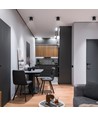 Spot de plafond GU10 orientable - Noir, finition mate, IP20 intérieur, sans source lumineuse