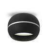 Spot encastrable GX53 - Noir, aluminium, IP20, 90x90mm, trou: Ø7,3-7,7 cm, sans source lumineuse