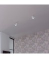 Spot plafonnier GX53 - Blanc, aluminium, 80x80x82 mm, IP20 intérieur, sans source lumineuse