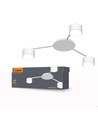 3x Spot plafonnier GX53 - Blanc, IP20, 200x85x50mm, sans source lumineuse